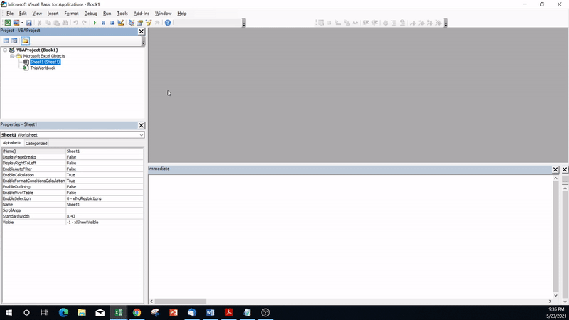 excel vba disable compile error message